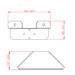 Halco - LWA-45-MB - ProLED Select Linear Wrap 45 Degree Mounting Bracket product image