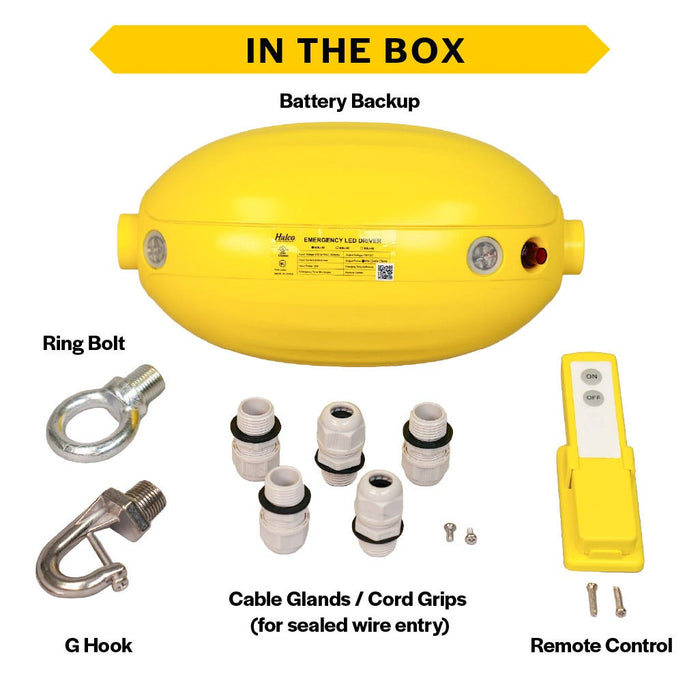 Halco - BBU-30W - EM Driver - Emergency Battery 30W for 60W-240W Round High Bays product image