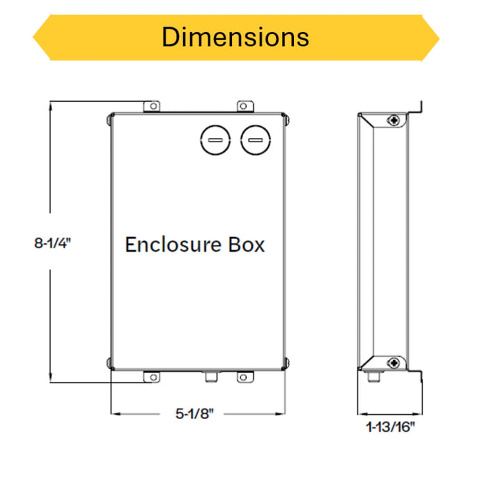 Halco - BBU-D7-20WCP - Battery Backup 20W 90-min Backup & Enclosure for Linear Highbays product image