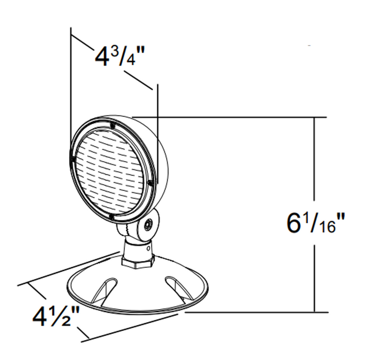 Halco - EV2-RH-1-OUT-RD - Evade Single Remote Outdoor Head Gen2 - Round Head Wet Loc. product image