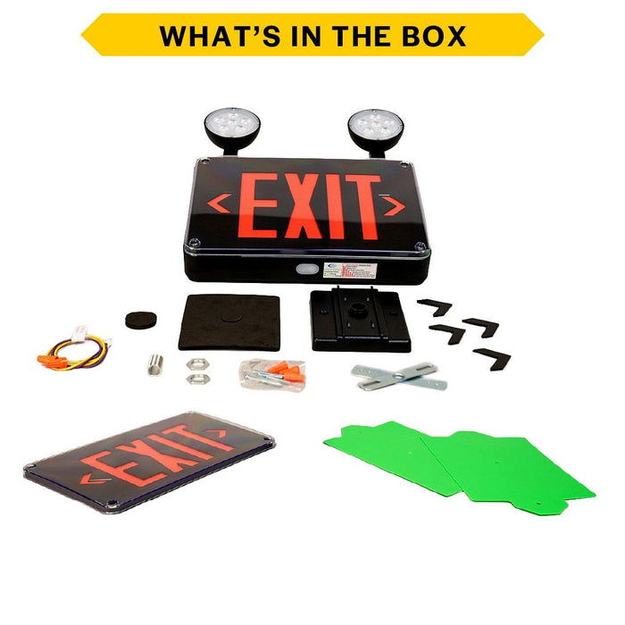 Halco - EMG-WLEXC-BK-RG - Wet Location Combo Black Red/Green Singe/Double Face RC product image
