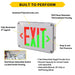 Halco - EMG-WLEX-WH-RG - Wet Location Exit White Red/Green Singe/Double Face RC product image