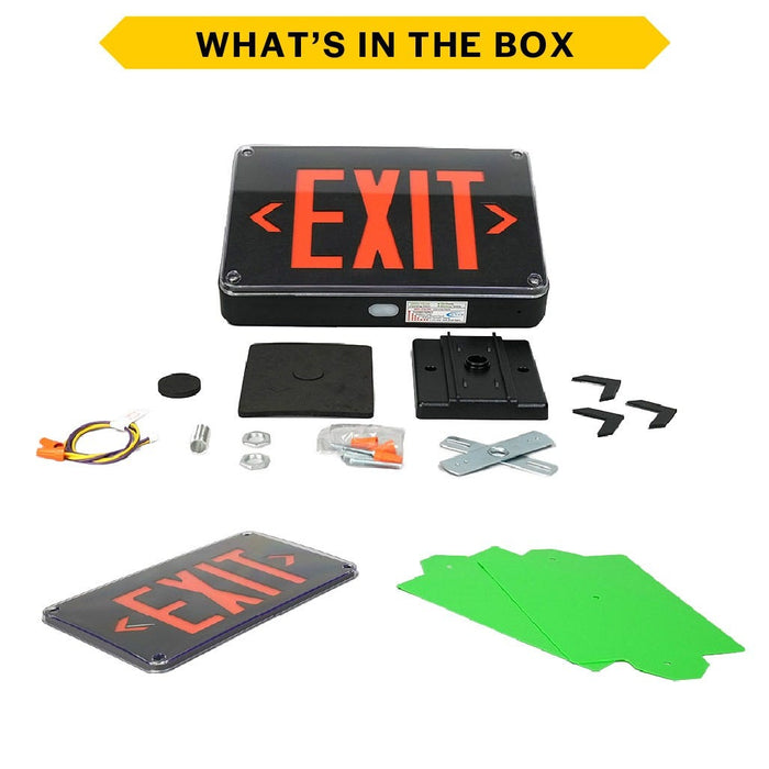 Halco - EMG-WLEX-BK-RG - Wet Location Exit Black Red/Green Singe/Double Face RC product image