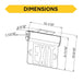 Halco - EMG-EDG-PL-RG - Emergence Thermoplastic Edgelit Exit Red/Green Single/Double Face product image