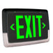Halco - EMG-LPCU-G-BK - Low Profile Exit & Emergency Combo Single Face Green Legend Black Housing product image