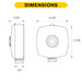Halco - PSC-BL-I-FM-110-BLE-SR - TruBlu PIR Sensor High/Low Bay Side Mount WH-Arm #25438 100-277V product image