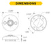 Halco - PSC-BL-D-CM-DC-BLE-SR - TruBlu Dual Tech Ceiling Occupancy Sensor Low Voltage product image
