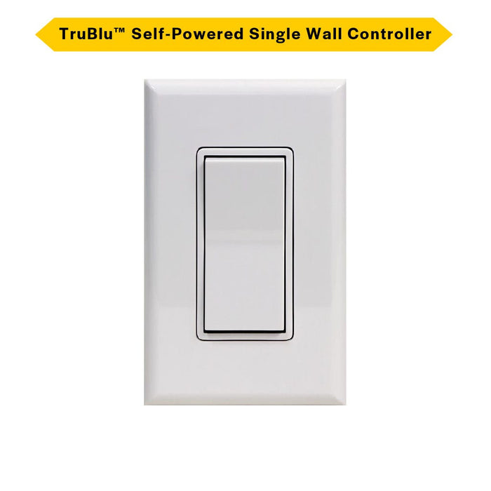 Halco - PSC-EO-WS-100-BLE - TruBlu Single Rocker Self-Powered Dimming Wall Controller product image