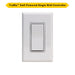 Halco - PSC-EO-WS-100-BLE - TruBlu Single Rocker Self-Powered Dimming Wall Controller product image