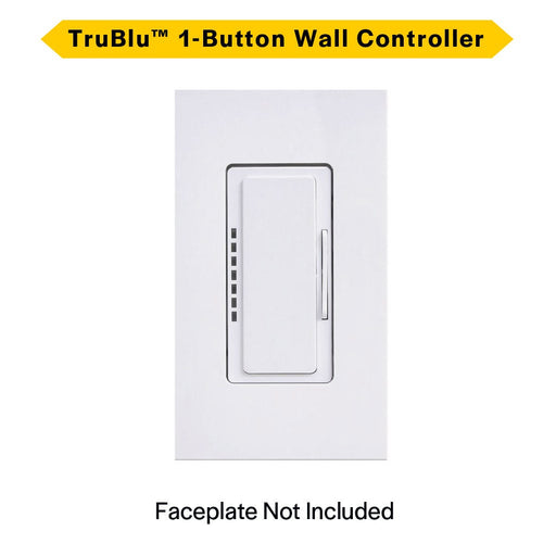 Halco - PSC-DM-WS-100-BLE-SR-WH - TruBlu 1-Button Wall Wireless Controller White No Faceplate product image