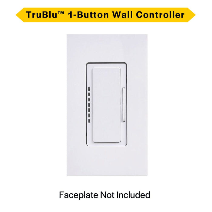 Halco - PSC-DM-WS-100-BLE-SR-WH - TruBlu 1-Button Wall Wireless Controller White No Faceplate product image