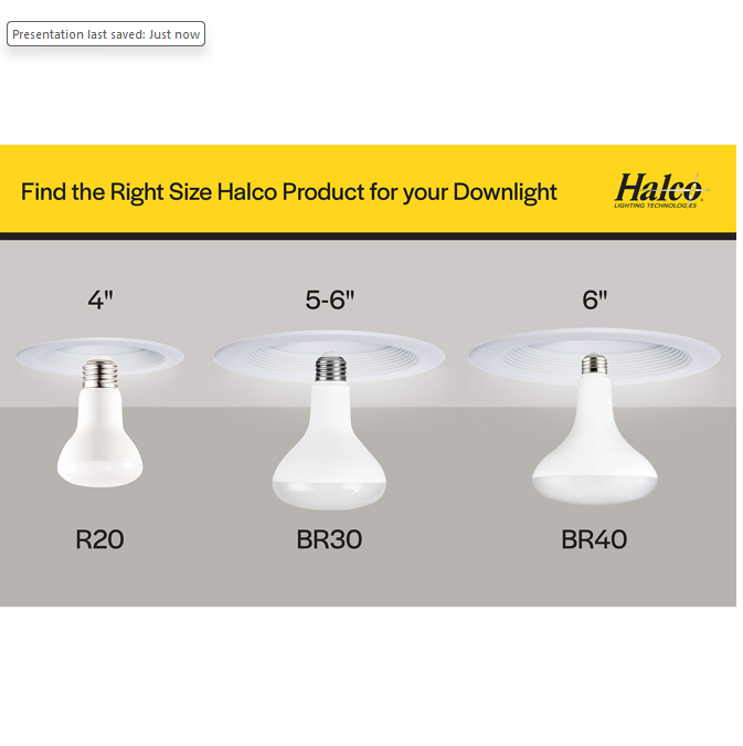 Halco - 13BR40-FL-LED-927-D-PS - LED BR40 Flood 13W 2700K Dim 90+ CRI 1100L T20 T24 JA8 product image