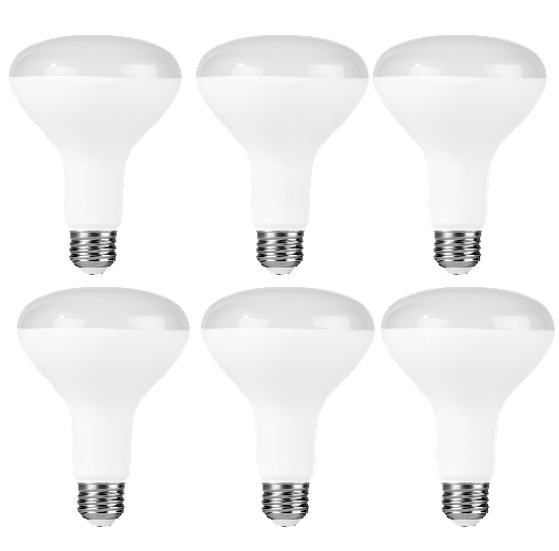 LED BR (Bulged Reflector) Floods Halco - 8BR30-FL-LED-830-DIM-ES-6-PK - LED BR30 Flood 8W 3000K Dim 80+ CRI 650L Essential - 6Pk Halco Lighting Technologies