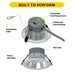 Halco - CDL-4-LS-CS-HZWH-DDV - Comm Retrofit Downlight 4" Lum & CCT Select Triac/0-10V Haze product image