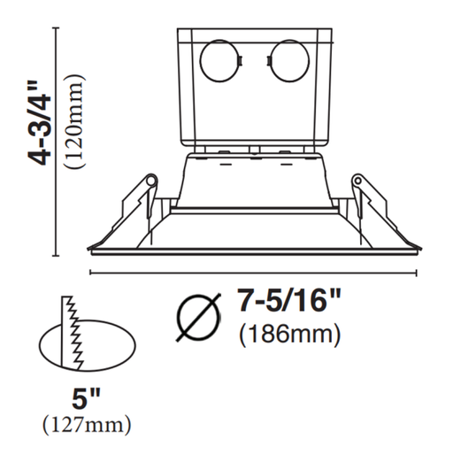 Halco - CDL6FR15/940/RTJB/LED - Commercial Retrofit Downlight 6" 15W 4000K Dimm Baffle J-Box product image