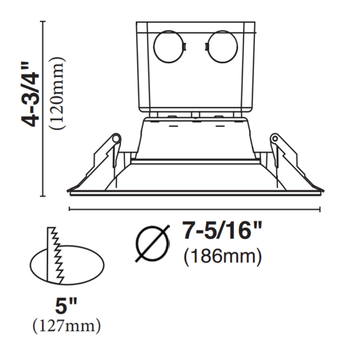 Halco - CDL6FR15/950/RTJB/LED - Commercial Retrofit Downlight 6" 15W 5000K Dimm Baffle J-Box product image