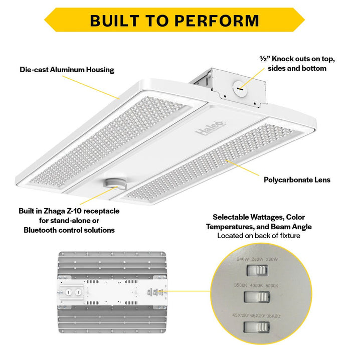 Halco - CLHB-4-LS-CS-U - Controls Ready CLHB-4 Lum & Color Select Z10 Adj Beam Angle product image