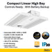 Made To Order Halco - CLHB-1-LS-CS-U-EM - Controls Ready with EM CLHB-1 Lum & Color Select Z10 Adj Beam Angle Halco Lighting Technologies