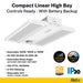 Made To Order Halco - CLHB-2-LS-CS-U-EM - Controls Ready with EM CLHB-2 Lum & Color Select Z10 Adj Beam Angle Halco Lighting Technologies