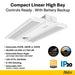 Made To Order Halco - CLHB-4-LS-CS-U-EM - Controls Ready with EM CLHB-4 Lum & Color Select Z10 Adj Beam Angle Halco Lighting Technologies