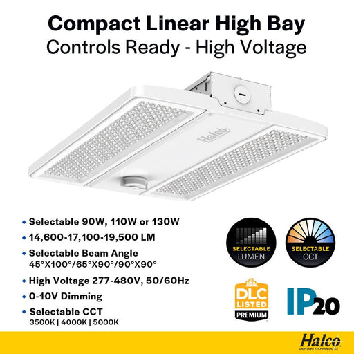 Made To Order Halco - CLHB-1-LS-CS-H - Controls Ready HV CLHB-1 Lum & Color Select Z10 Adj Beam Angle Halco Lighting Technologies