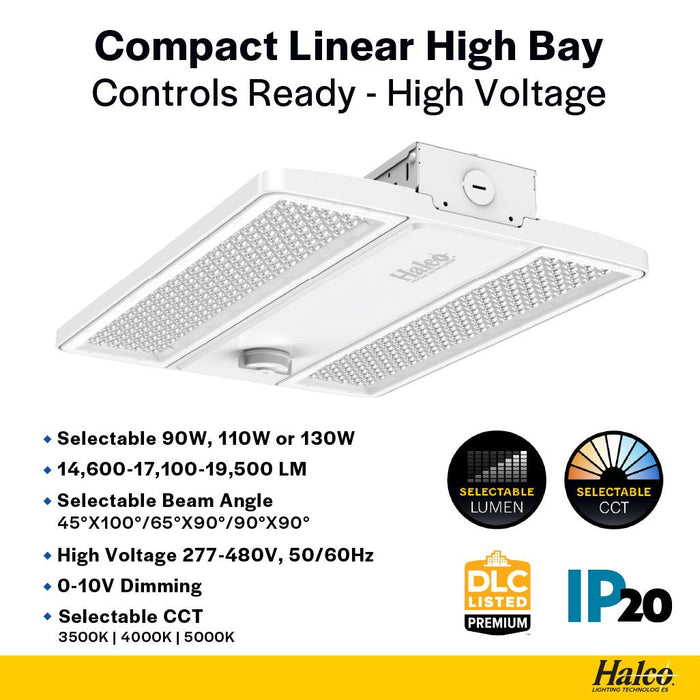 Made To Order Halco - CLHB-1-LS-CS-H - Controls Ready HV CLHB-1 Lum & Color Select Z10 Adj Beam Angle Halco Lighting Technologies