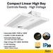 Made To Order Halco - CLHB-1-LS-CS-H - Controls Ready HV CLHB-1 Lum & Color Select Z10 Adj Beam Angle Halco Lighting Technologies