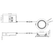 Halco - CSDL-4-LS-CS-BT-DDV - Commercial Slim Downlight 4in 13W Lumen-Color Select 660-1075lm Baffle Dimm product image