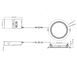 Halco - CSDL-6-LS-CS-BT-DDV - Commercial Slim Downlight 6in 15W Lumen-Color Select 820-1230lm Baffle Dimm product image