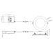 Halco - CSDL-6-LS-CS-ST-DDV - Commercial Slim Downlight 6in 15W Lumen-Color Select 820-1230lm Smooth Dimm product image
