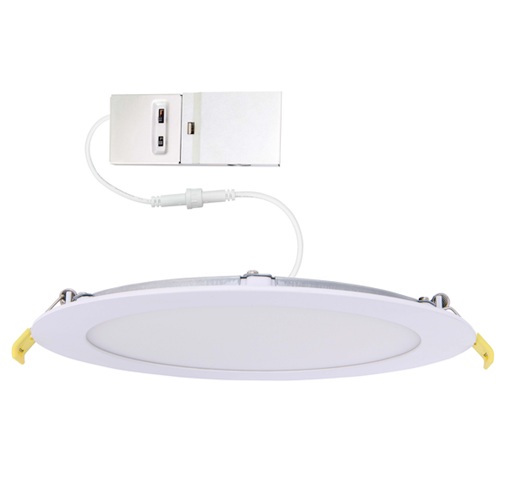 Halco - CSDL-8-LS-CS-ST-DDV - Commercial Slim Downlight 8in 18W Lumen-Color Select 1100-1500lm Smooth Dimm product image