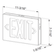 Halco - EMG-DCEX-BABK-RG - Emergence Die-Cast Exit Red/Green Legend Single/Double Brushed AL product image