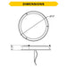 Halco - FM-DR12-CS-BN-120V - Double Ring Flush Mount 12" CCT Select WH/Nickel Triac Dim product image