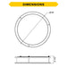 Halco - FM-DR16-CS-BN-120V-MW - Double Ring Flush Mount 16" w/MS CCT Select White/Nickel Dim product image