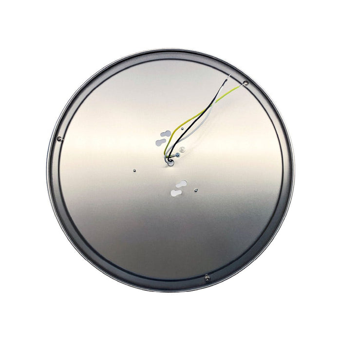 Halco - FM-DR14-CS-BN-120V - Double Ring Flush Mount 14" CCT Select WH/Nickel Triac Dim product image