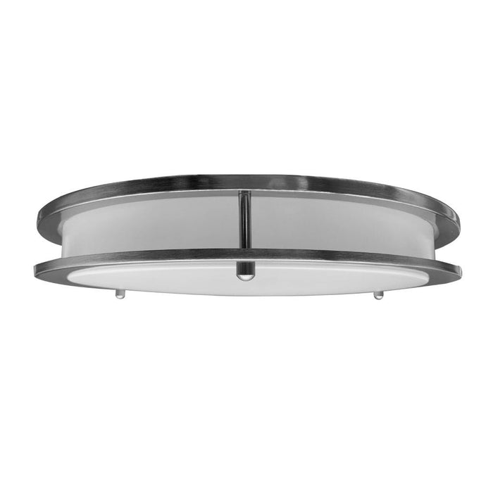 Halco - FM-DR12-CS-BN-120V-MW - Double Ring Flush Mount 12" w/MS CCT Select White/Nickel Dim product image