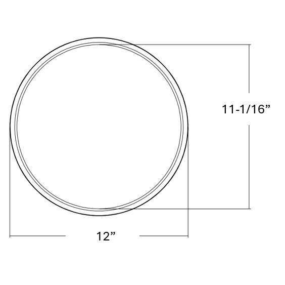 Halco - DSK-12-CS-120V - Surface Disk 12in 22W 1650L CCT Select 120V Triac Dim product image
