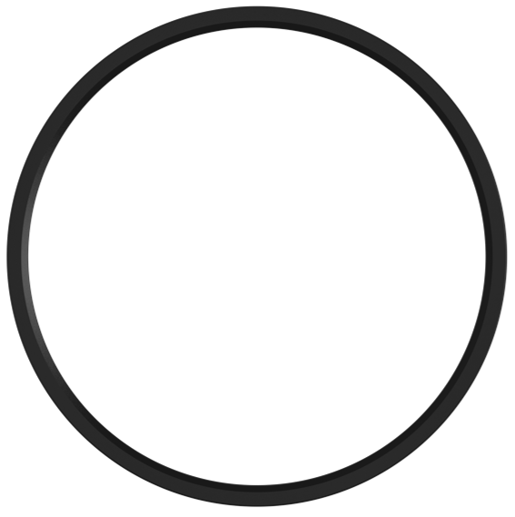 Halco - DSK-12-TRM-BK - Surface Mount Disk 12in Round Trim Black product image
