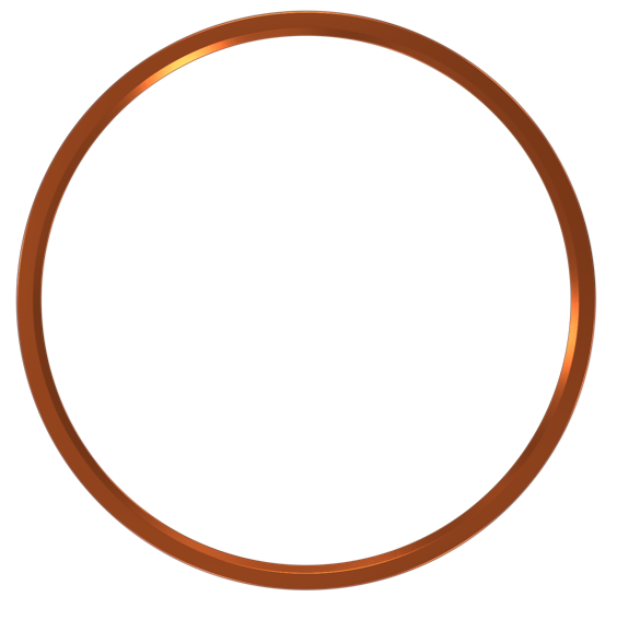 Halco - DSK-12-TRM-BC - Surface Mount Disk 12in Round Trim Brushed Copper product image