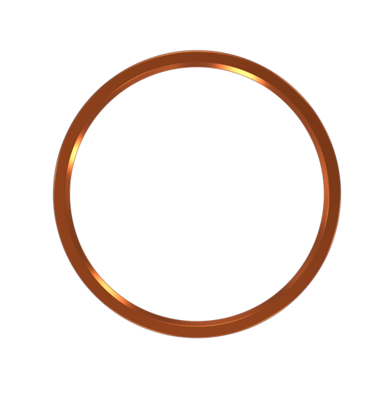 Halco - DSK-7-TRM-BC - Surface Mount Disk 7in Round Trim Brushed Copper product image