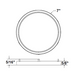 Halco - DSK-7-TRM-BN - Surface Mount Disk 7in Round Trim Brushed Nickel product image