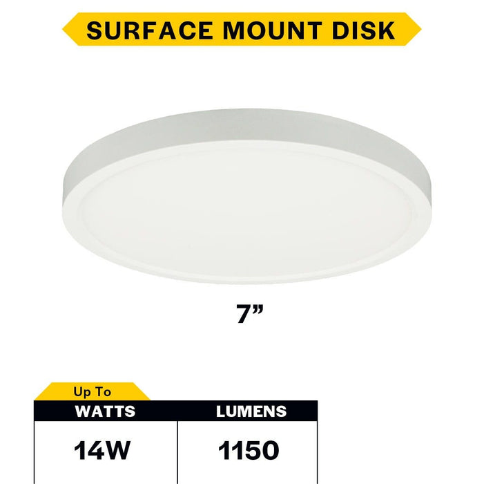 Halco - DSK-7-CS-120V - Surface Disk 7in 14W 1150L CCT Select 120V Triac Dim product image