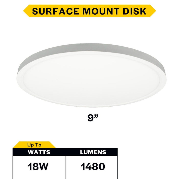Halco - DSK-9-CS-120V - Surface Disk 9in 18W 1480L CCT Select 120V Triac Dim product image