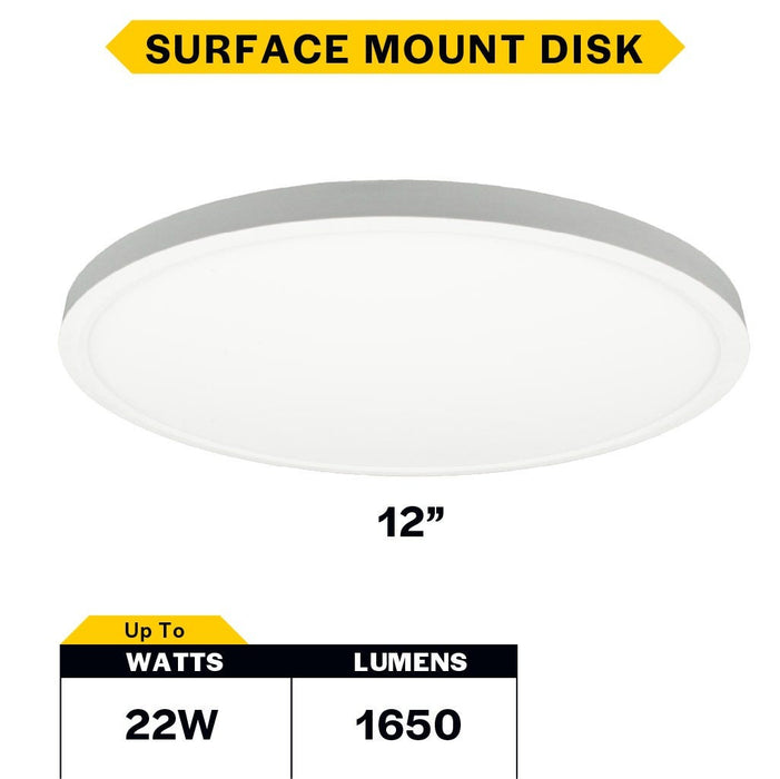 Halco - DSK-12-CS-120V - Surface Disk 12in 22W 1650L CCT Select 120V Triac Dim product image