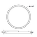 Halco - DSK-9-TRM-DB - Surface Mount Disk 9in Round Trim Dark Bronze product image