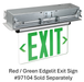 Halco - EDG-AL-RTK - Recessed Mount Kit for Edgelit Exit with Bar Hangers & Trim Plate product image