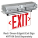 Halco - EDG-AL-RTK - Recessed Mount Kit for Edgelit Exit with Bar Hangers & Trim Plate product image