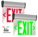 Halco - EMG-EDG-AL-RG - Emergence Aluminum Edgelit Exit Red/Green Single/Double Face product image