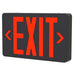Halco - EMG-EXE-BK-RG - LED Exit Sign Black Thermoplastic Red/Green Single/Double Face product image