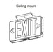 Halco - EMG-EXE-BK-RG-RC - LED Exit Sign Black Thermoplastic Red/Green Sng/Dbl with RC product image